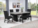 Sebastian Black/Gray Dining Table - Ornate Home