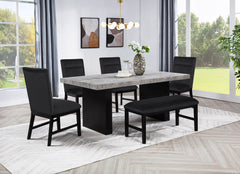 Sebastian Black Side Chair - Ornate Home