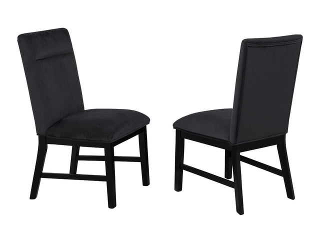 Sebastian Black Side Chair - Ornate Home