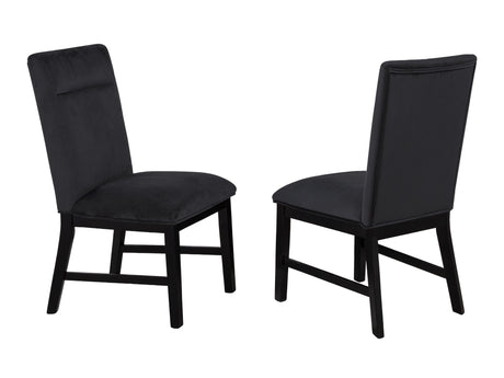 Sebastian Black Side Chair (Set of 2) - Ornate Home