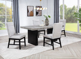 Sebastian Light Gray/Black Dining Set - Ornate Home