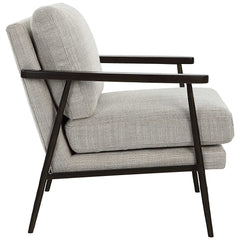 Sebastian White Cast Iron Accent Chair - Ornate Home