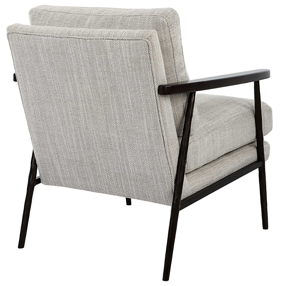 Sebastian White Cast Iron Accent Chair - Ornate Home