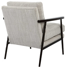 Sebastian White Cast Iron Accent Chair - Ornate Home