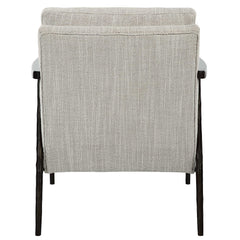 Sebastian White Cast Iron Accent Chair - Ornate Home