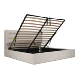 Sebastion Cream King Storage Bed - Ornate Home
