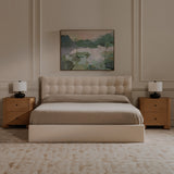Sebastion Cream King Storage Bed - Ornate Home