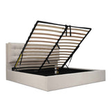 Sebastion Cream Queen Storage Bed - Ornate Home