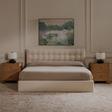 Sebastion Cream Queen Storage Bed - Ornate Home