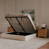Sebastion Cream Queen Storage Bed - Ornate Home