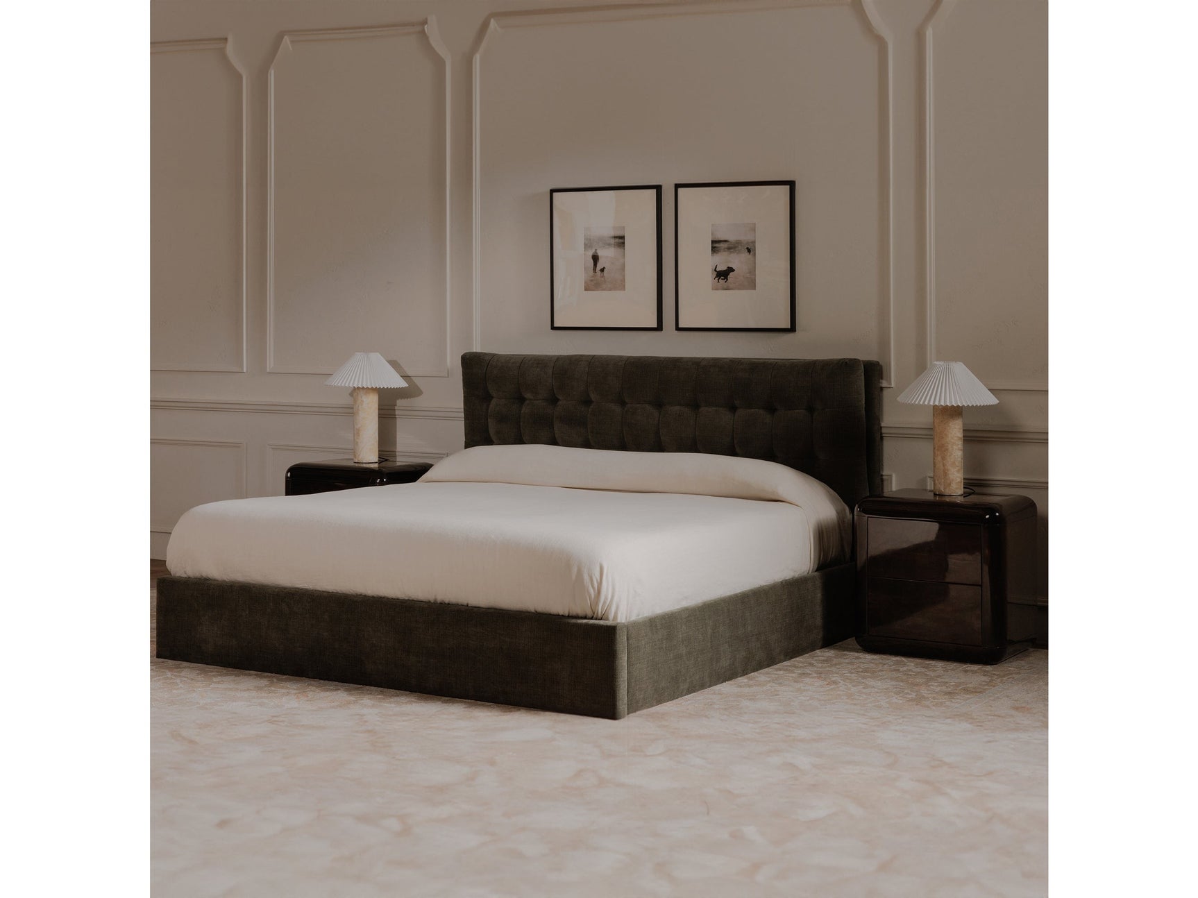 Sebastion Green King Storage Bed - Ornate Home