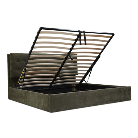 Sebastion Green Queen Storage Bed - Ornate Home