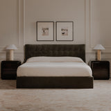 Sebastion Green Queen Storage Bed - Ornate Home