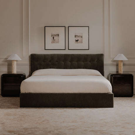 Sebastion Green Queen Storage Bed - Ornate Home