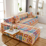 Sectional Sofa Covers, Super Stretch L Shape Couch Cover, Non Slip Slipcover with Elastic Bottom, Ideal for 1/2/3/4/5 Seater Sofas, Kids - Ornate Home