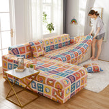 Sectional Sofa Covers, Super Stretch L Shape Couch Cover, Non Slip Slipcover with Elastic Bottom, Ideal for 1/2/3/4/5 Seater Sofas, Kids - Ornate Home