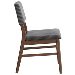 Seda Gray/Walnut Side Chair (Set of 2) - Ornate Home