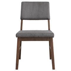 Seda Gray/Walnut Side Chair (Set of 2) - Ornate Home