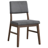 Seda Gray/Walnut Side Chair (Set of 2) - Ornate Home