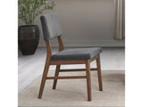 Seda Gray/Walnut Side Chair (Set of 2) - Ornate Home