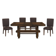 Sedley Espresso 6pc Dining Set - Ornate Home