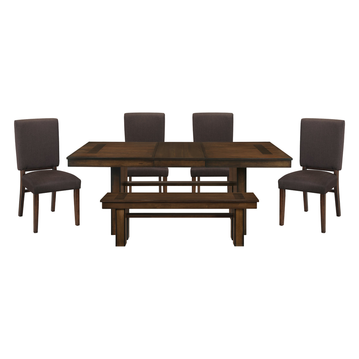 Sedley Espresso 6pc Dining Set - Ornate Home