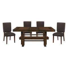 Sedley Espresso 6pc Dining Set - Ornate Home