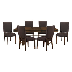 Sedley Espresso 7pc Dining Set - Ornate Home