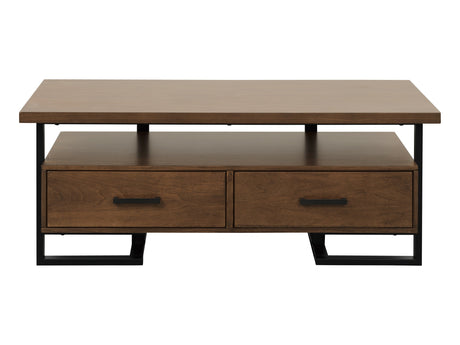 Sedley Walnut/Black Cocktail Table - Ornate Home