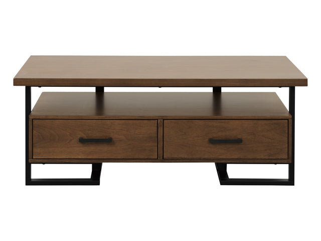 Sedley Walnut/Black Cocktail Table - Ornate Home