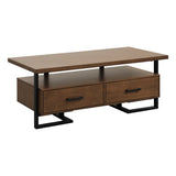 Sedley Walnut/Black Cocktail Table - Ornate Home