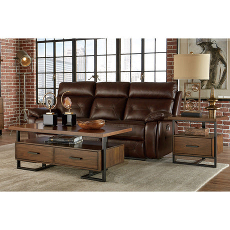 Sedley Walnut/Black Cocktail Table - Ornate Home