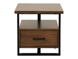Sedley Walnut/Black End Table - Ornate Home