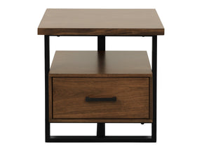 Sedley Walnut/Black End Table - Ornate Home