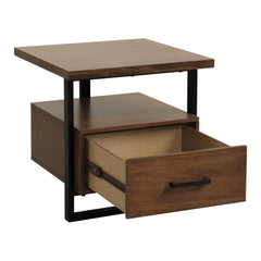 Sedley Walnut/Black End Table - Ornate Home