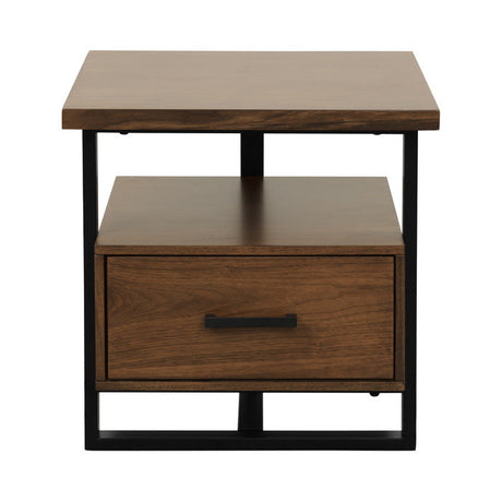 Sedley Walnut/Black End Table - Ornate Home