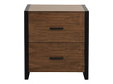 Sedley Walnut/Black File Cabinet - Ornate Home