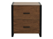 Sedley Walnut/Black File Cabinet - Ornate Home