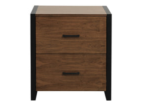 Sedley Walnut/Black File Cabinet - Ornate Home