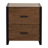Sedley Walnut/Black File Cabinet - Ornate Home