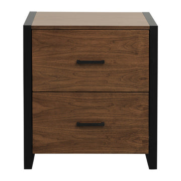 Sedley Walnut/Black File Cabinet - Ornate Home
