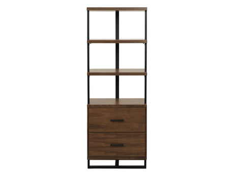 Sedley Walnut/Black Metal Side Pier - Ornate Home