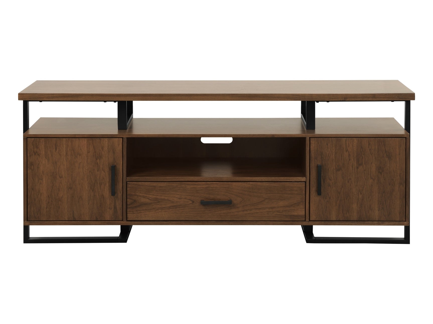 Sedley Walnut/Black TV Stand - Ornate Home