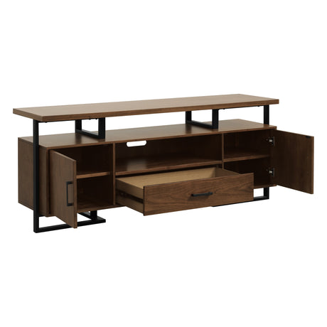 Sedley Walnut/Black TV Stand - Ornate Home