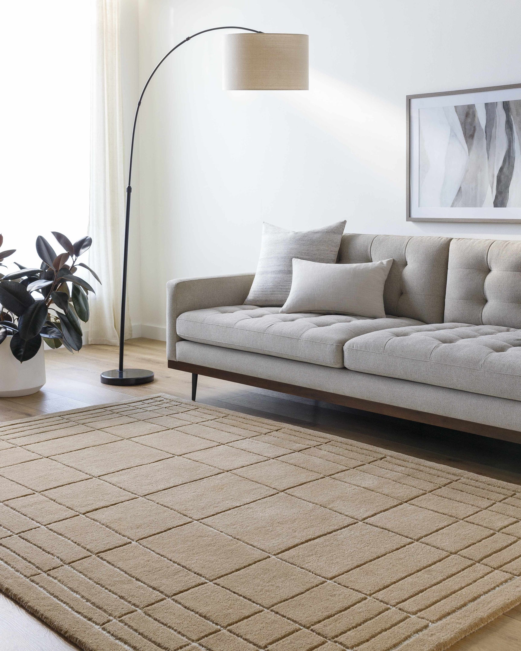 Sedna Brown Wool Area Rug - Ornate Home