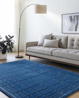 Sedna Navy Wool Area Rug - Ornate Home