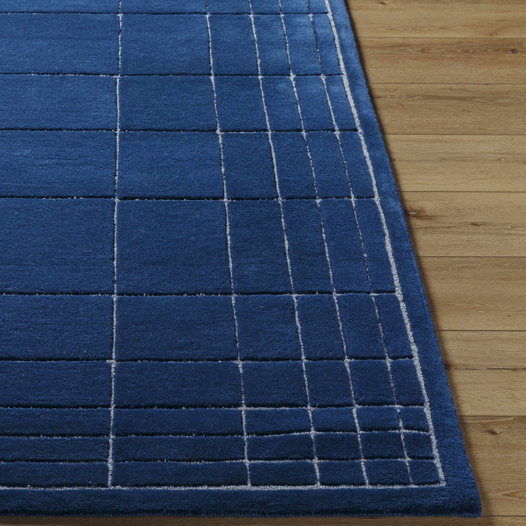 Sedna Navy Wool Area Rug - Ornate Home