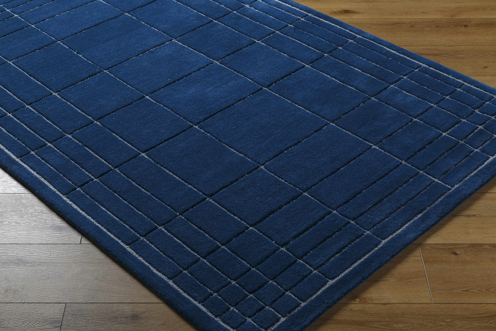 Sedna Navy Wool Area Rug - Ornate Home
