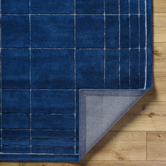 Sedna Navy Wool Area Rug - Ornate Home