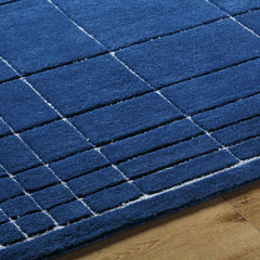 Sedna Navy Wool Area Rug - Ornate Home